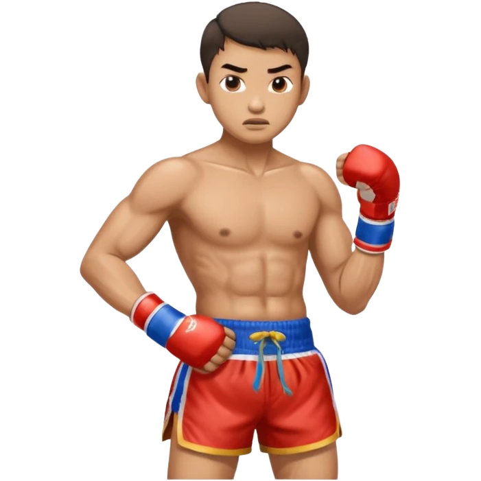 Create a Muay Thai fighter emoji