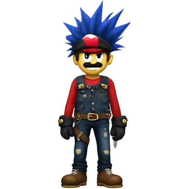 Punk Mario  emoji