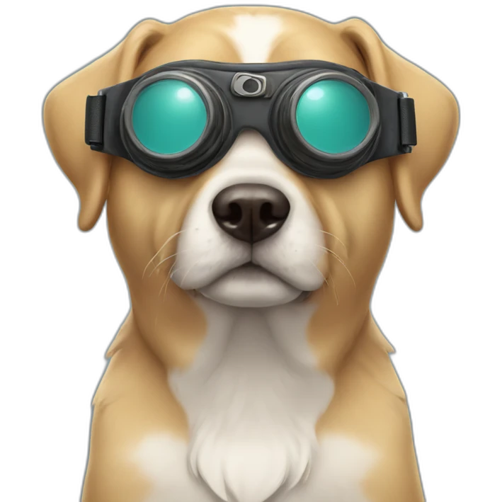 Dog with goggles  emoji