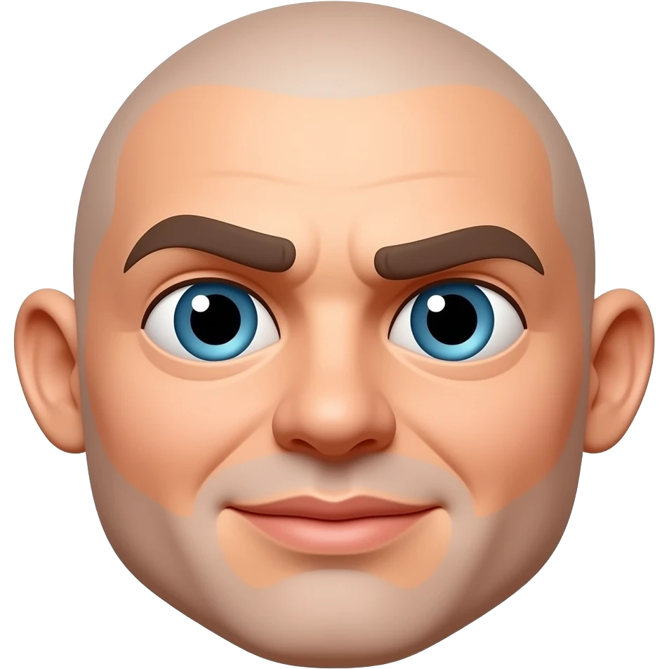 Distorted face emoji