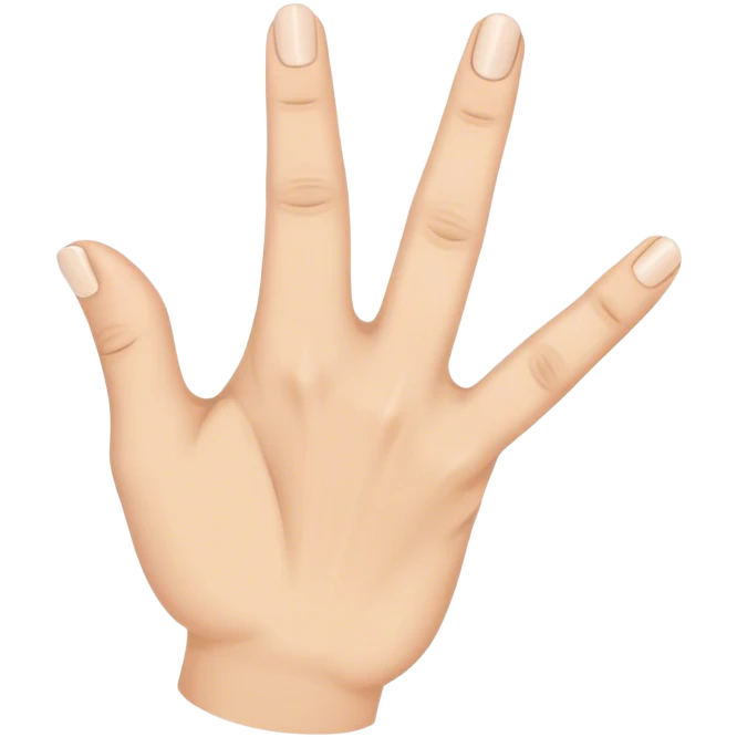 Create a hand sign with ring finger and thumb touching emoji