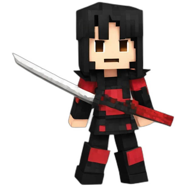 Kurosaki Ichigo minecraft style emoji