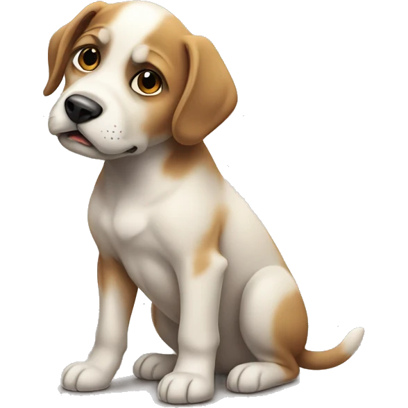 Upset puppy emoji