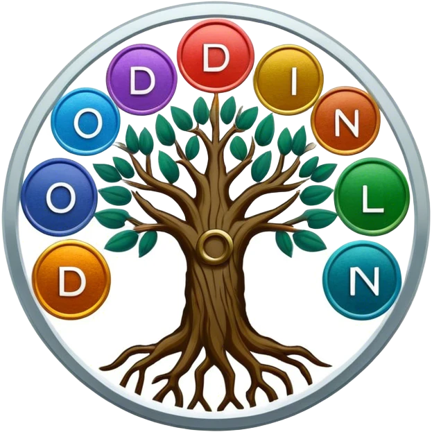 created a highly detailed but manly looking family genealogy logo with multiple colors and make sure to include the name Odlin emoji