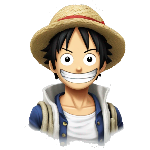 Luffy from One Piece in gear 5 emoji