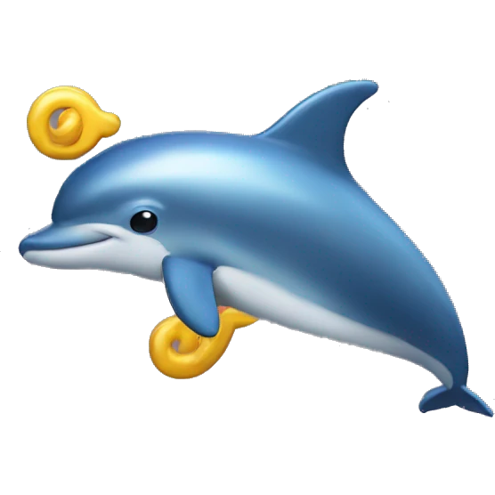 delfin con lazo emoji