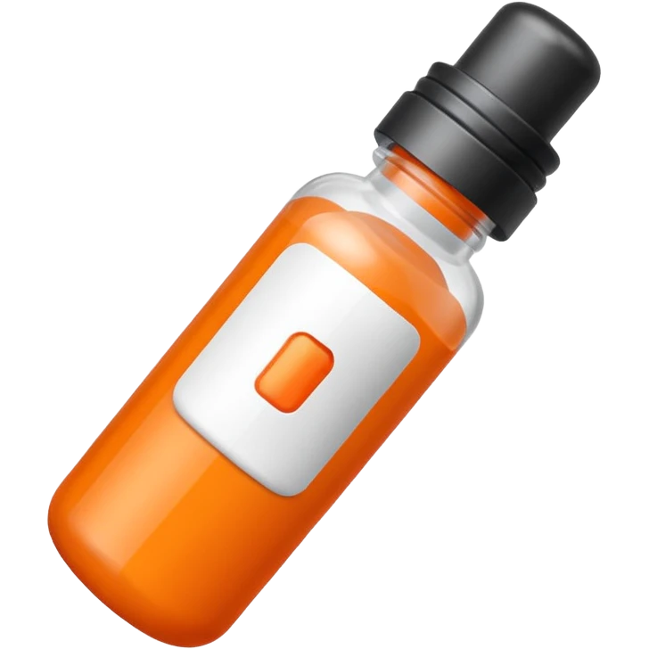 prescription pills bottle plastic orange emoji