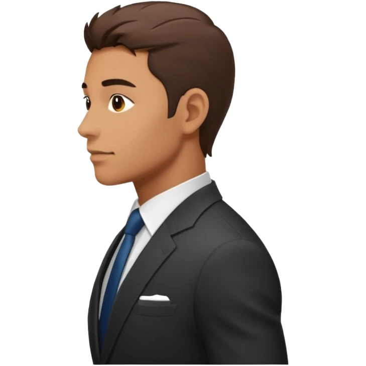 Man in suit side emoji
