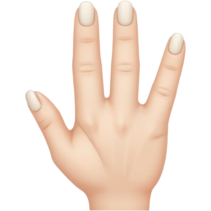 A  very small finger emoji