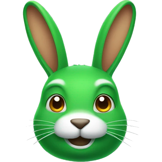 green rabbit's head emoji