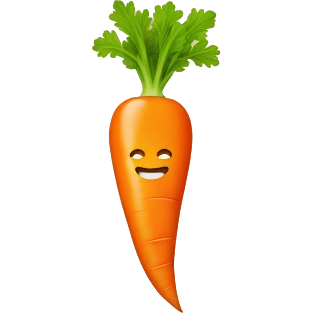 zipper on the carrot emoji