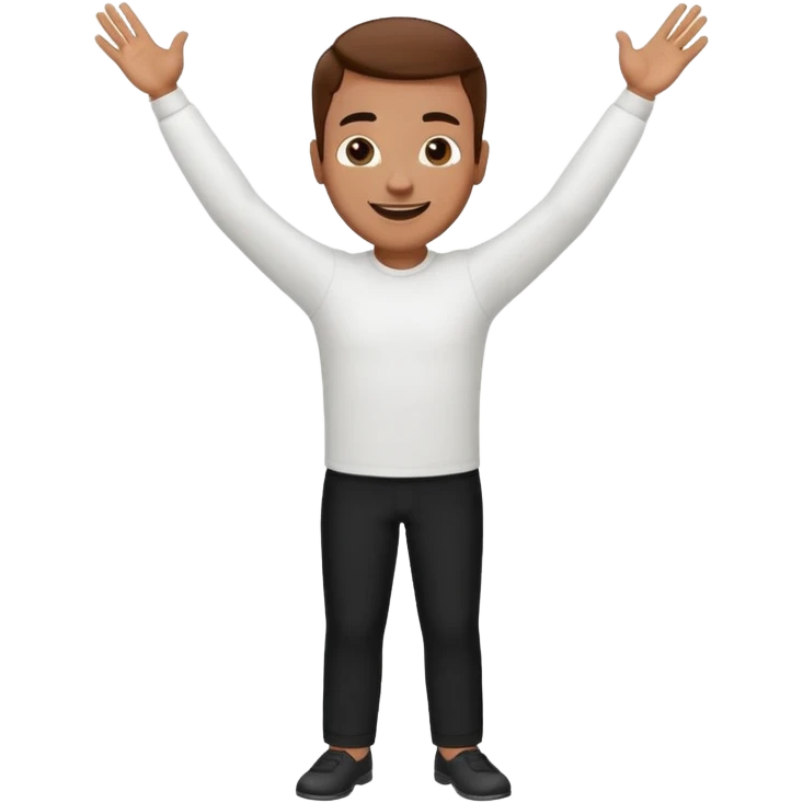 Hands up man meme emoji