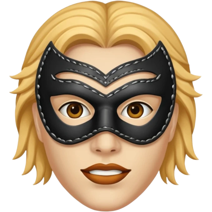 bdsm slave leather mask emoji