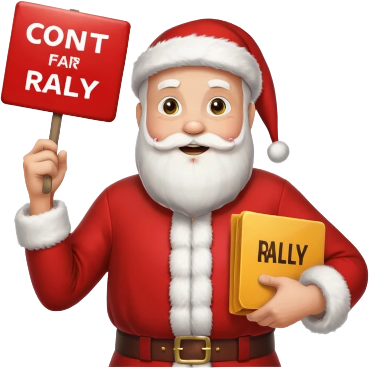 Santa Claus rally emoji