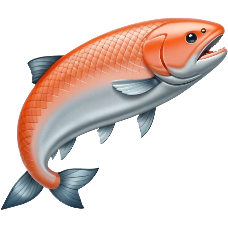salmon flopping around emoji