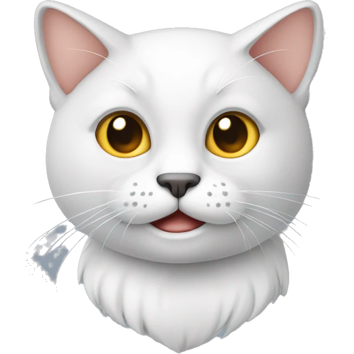 gato com a boca branca emoji