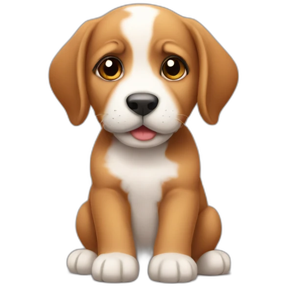 Puppies in love emoji