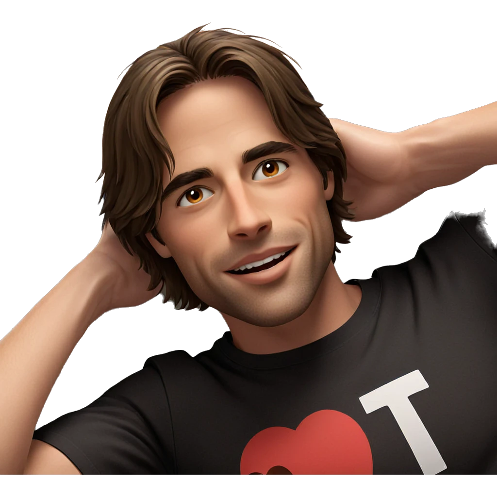 smiling boy with brown hair emoji