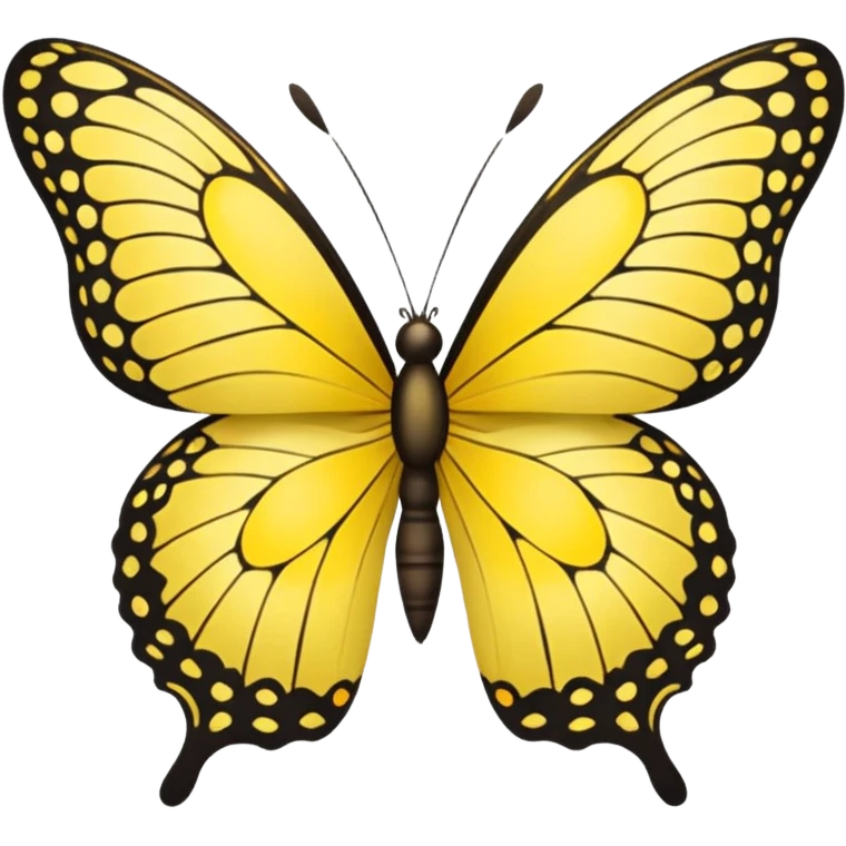 yellow butterfly emoji