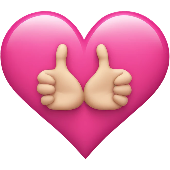 heart with hands, pink heart in middle emoji