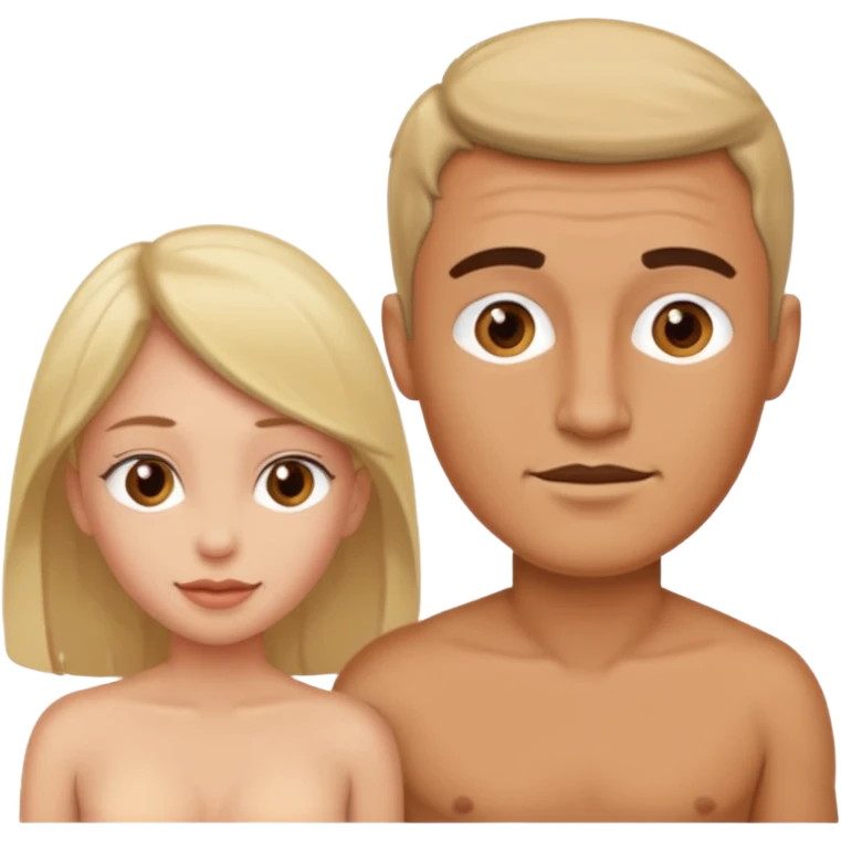 naked man fucks naked woman. Botha of them are completely naked emoji