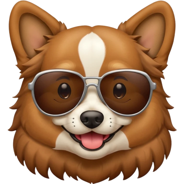 Dog with sunglasses  emoji