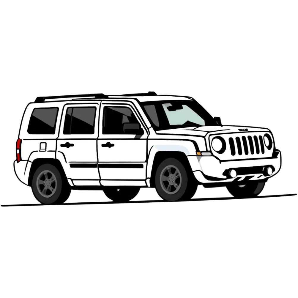 Black Jeep Patriot  emoji