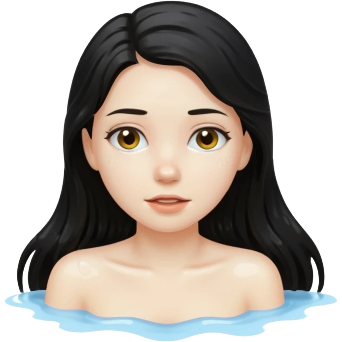 Chica bañada emoji