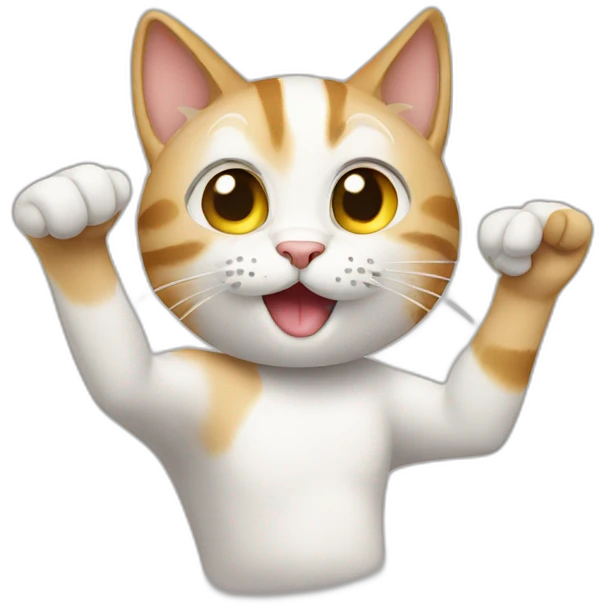 cat saluting emoji