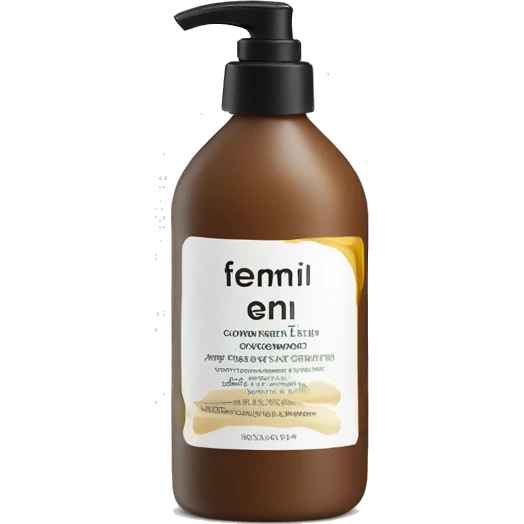 leave-in conditioner bottle with label emoji