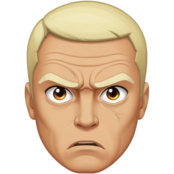 Irritated, angry Enrico Pucci emoji