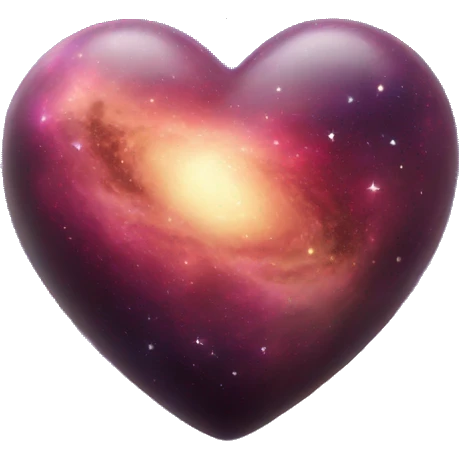 galaxy in 3d heart emoji
