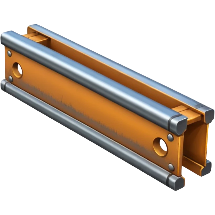 clean and industrial metal beam emoji