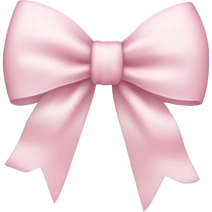 Light pink bow emoji