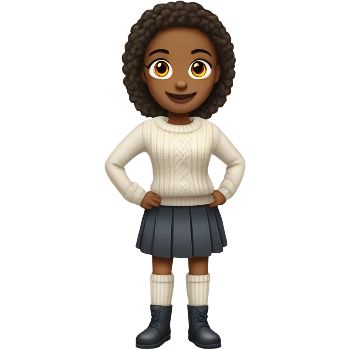 Preppy girl uggs emoji
