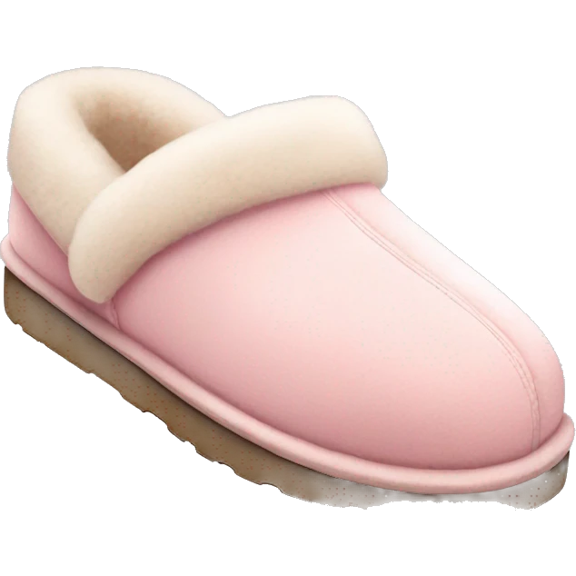 Cute light pink Ugg slippers emoji