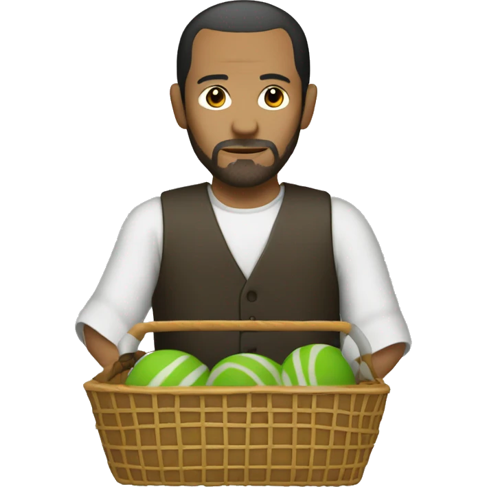 Léon-The-professional with basket emoji