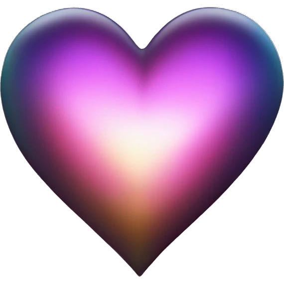 dark warm iridescent SCALE heart emoji