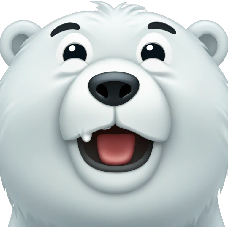 Polar bear crying  emoji