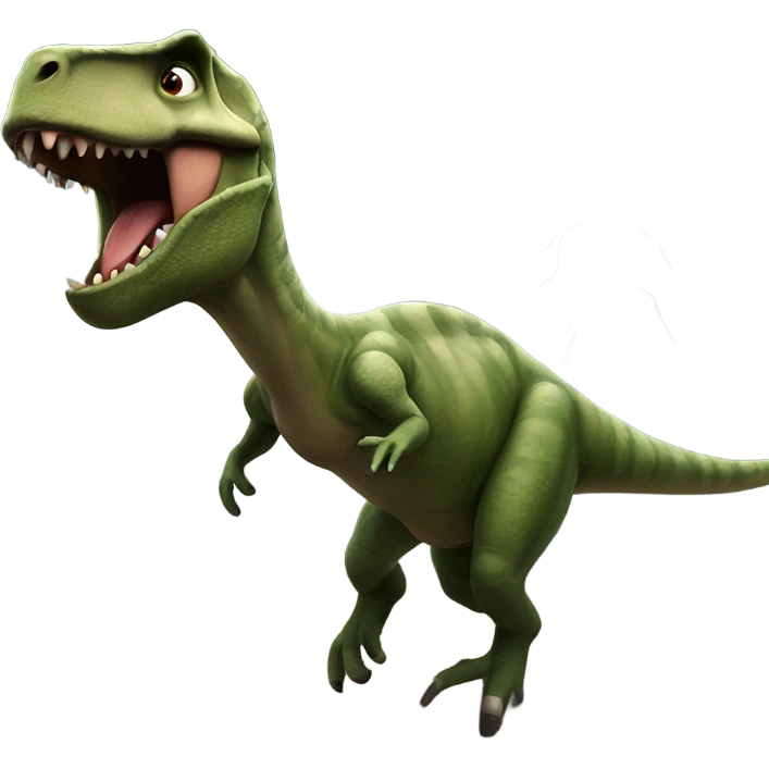 Dinosaur in a tornado  emoji