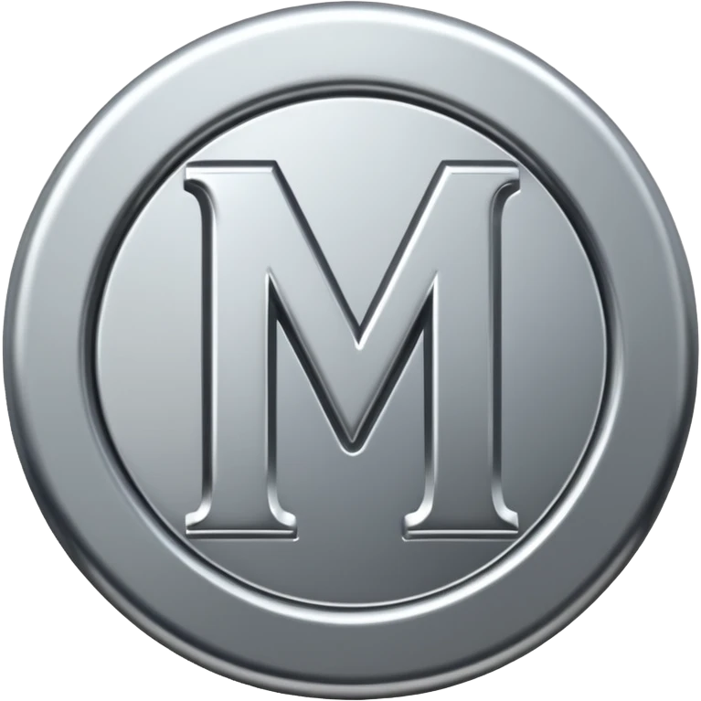 m 실버 \이니셜 emoji