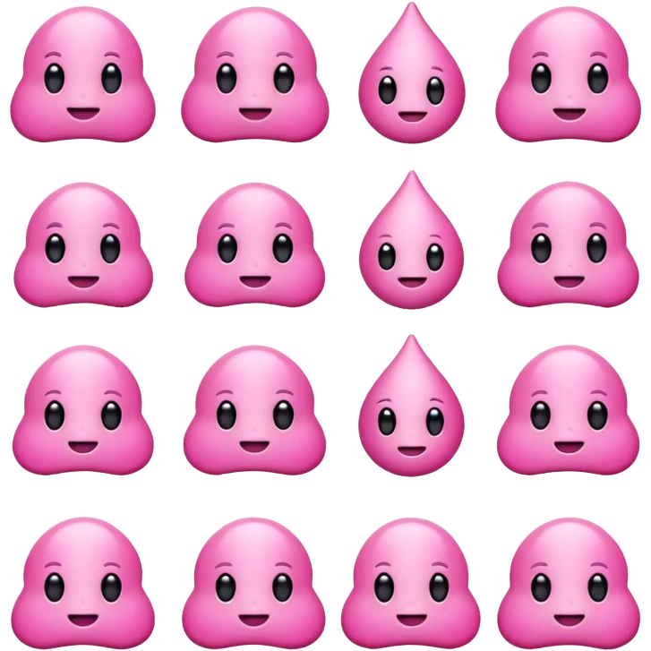 Figurinhas rosas emoji