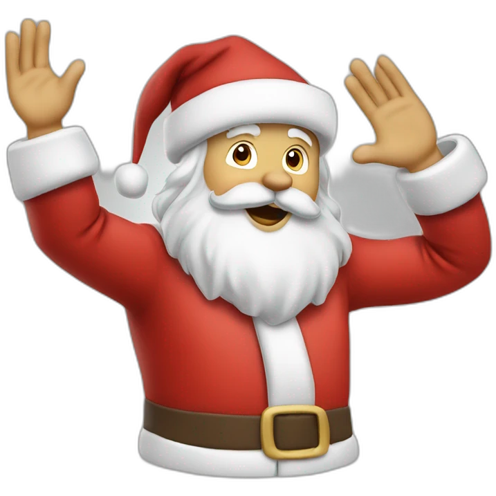 santa saluting emoji