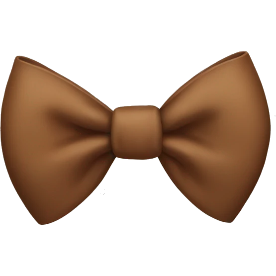 brown bow emoji