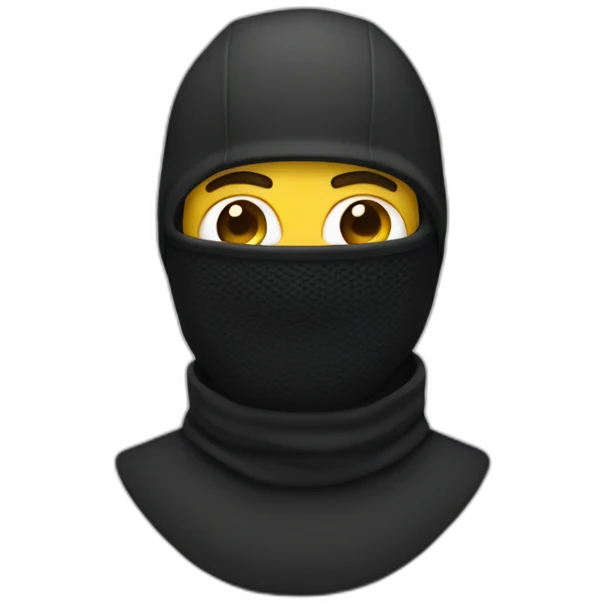 Balaclava man emoji