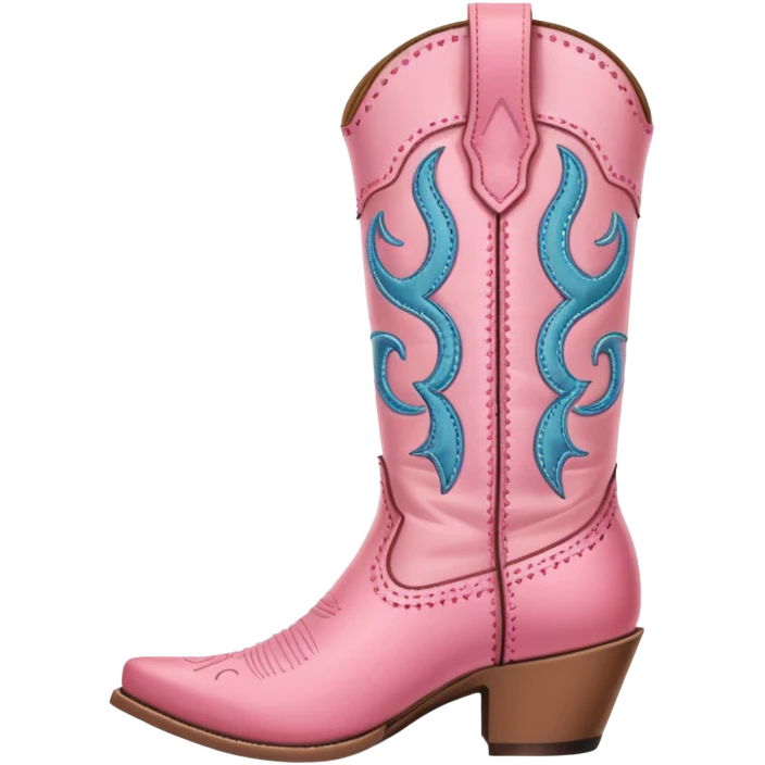 pink cowgirl boot emoji