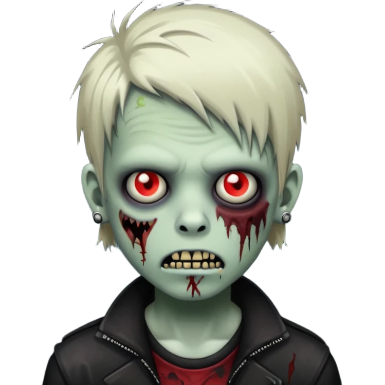 emo boy zombie piercings emoji