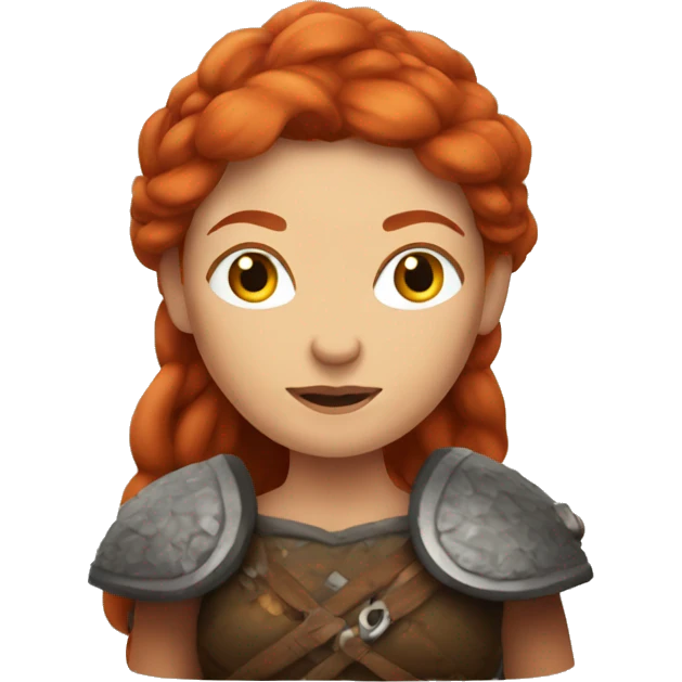 Redheaded Viking woman emoji