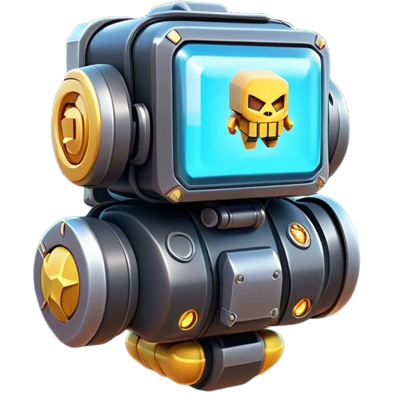 Clash of Clans aesthetic: Cinematic Playful 3D Isometric Jetpack Emoji, rendered in a 3D vector-style similar to standard emojis with minimal shading and bold, simplified shapes. A compact, distinct form with signature details, softly glowing with a futuristic sci-fi warfare charm. Simplified yet unmistakably iconic, highly detailed and consistent, glowing with a soft radiance and high shine. Stylized with a touch of high-tech brilliance and a soft glowing outline, capturing the essence of a beloved gaming relic with a friendly, playful manner! emoji