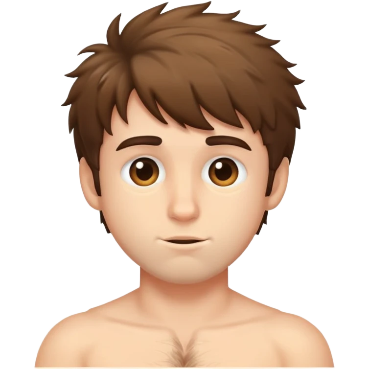 un ragazzo con un sacco di peli emoji